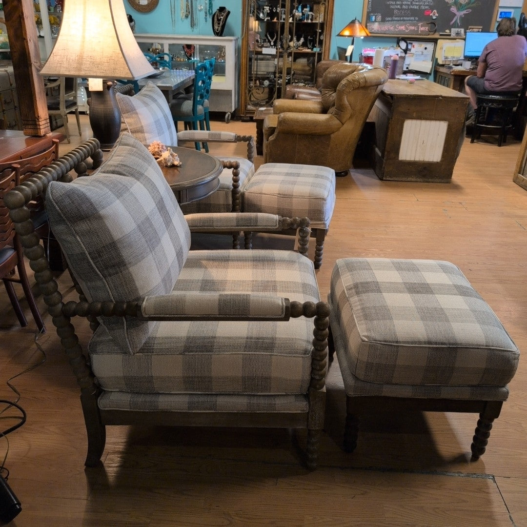 Leilani Accent Chair w/Ottoman