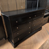 Stanley 10 Drawer Black Dresser ~ Hidden Drawers