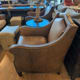 Sam Moore Studded Leather Arm Chair