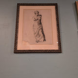 ARTWORK ORIGINAL FIGURAL DRAWING