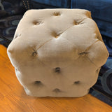 Universal Gray Cube Ottoman