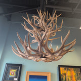 CHANDELIER DEER 12 LIGHT