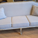 RH French Off White Linen Sofa