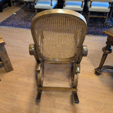 Vintage Wood Rocker ~ Cane Seat