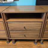 Grain Wood Furniture 2 Drawer MidMod Nightstand