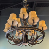 9 Light - Faux Antler Chandelier
