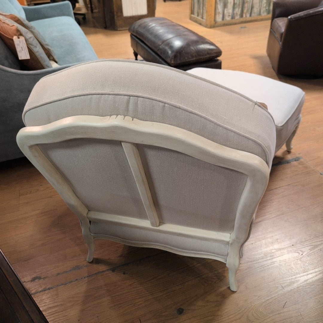 CHAIR & OTTOMAN FRENCH STYLE