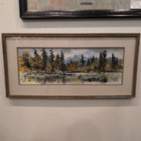 Artwork mtn landscape original watercolor