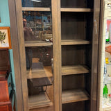 RH Reclaimed Russian Oak Cabinet ~ 2 Glass Doors ~ 4 Shelves