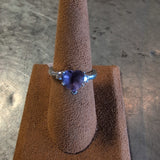 14k Amethyst Heart Ring 4.43g