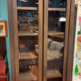 RH Reclaimed Russian Oak Cabinet ~ 2 Glass Doors ~ 4 Shelves