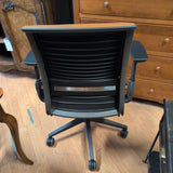 Steelcase V2 Brown Leather Rolling Office Chair