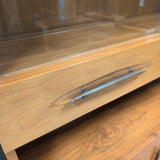 Garrison Danish Mid Century Modern Glass Door China Cabinet
