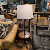 Rustic Floor Lamp w/Table
