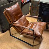 Arlow Top Grain Leather Lounge Chair