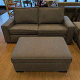 American Leather Fabric Madison Queen Sleeper w/Storage Ottoman