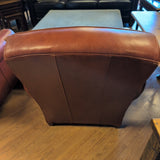 Lee Industries Red Leather Chair ~ **PAIR**