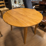 Drop Leaf Round Pine Dining Table