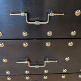 Ferguson Copeland Black Studded/Nailhead Beside Tables/Dressers *PAIR*