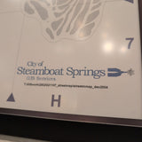 ARTWORK vintage 2005 Steamboat Springs MAP
