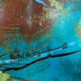 Original abstract painting by Rachel Hirning, local. canvas