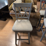 Gray Swivel Counterstool