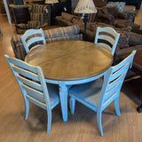 Ashley Round Dining Table w/Leaf & 4 Chairs