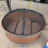 Metal Fire Pit w/Mesh Cover ~ Never Used