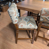 Grandin Road Ferrara Kilim Seat Barstool