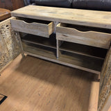 Sideboard - Anthropologie Hand Carved Lombok 2 Door