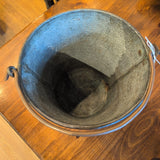 VTG COPPER BUCKET INDIAN BRITISH-RAJ FLORAL DESIGN
