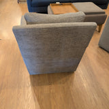 Lee Industries Gray Swivel Arm Chair