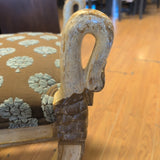 BENCH WITH SWANS EMPIRE-STYLE/NEOCLASSICAL VINTAGE.