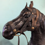leather wrapped horse