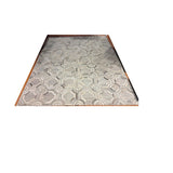 Rug cowhide  Leather grey Handmade Area Rug 7'9" x 9'9"