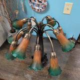 Tiffany Style 12 Light Lily Fluted Table Lamp