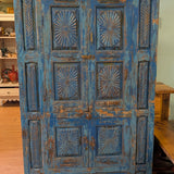 teak, metal blue metal