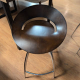 Design Group Italia Magis Lyra Wood & Metal 1990s Counterstool 26"