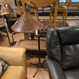 Arts & Crafts Floor Lamp w/Copper Shade