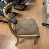 Yoke Back Dowry Chair w/Rams Heads