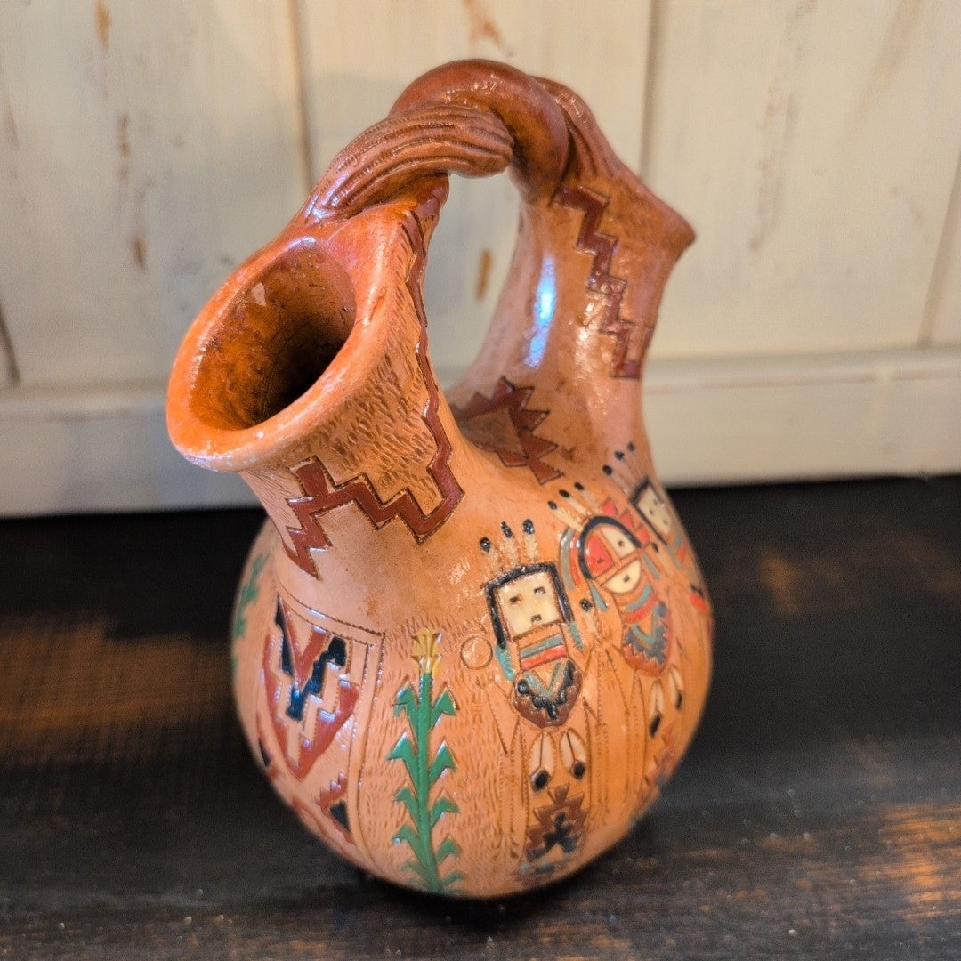 NAVAJO WEDDING VASE CRAFTED BY KEN & IRENE WHITE