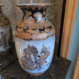 VINTAGE JAPANESE MEIJI SATSUMA ASIAN GILT POTTERY VASE