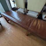 Long Studded Leather Bench