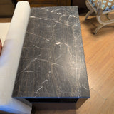 Barclay Butera Alpine 2 Drawer Marble Top Nightstand w/Shelf