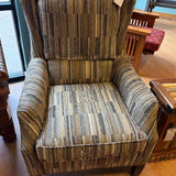 King Hickory Living Room Writer Chair ~ Tan/Green/Brown