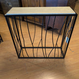 Uttermost Reed Metal Twig Console Table w/Stone Top