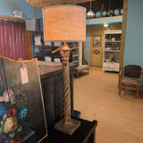 Antique 17th Century Solomoic Turned Wood Columnar Candle Display Lamps ~ *PAIR*