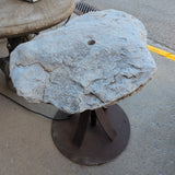 STONE & IRON PATIO TABLE