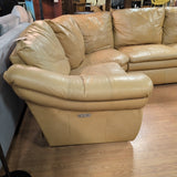 La-Z-Boy Devon 4 Piece Tan Double Powered Recliner Sectional