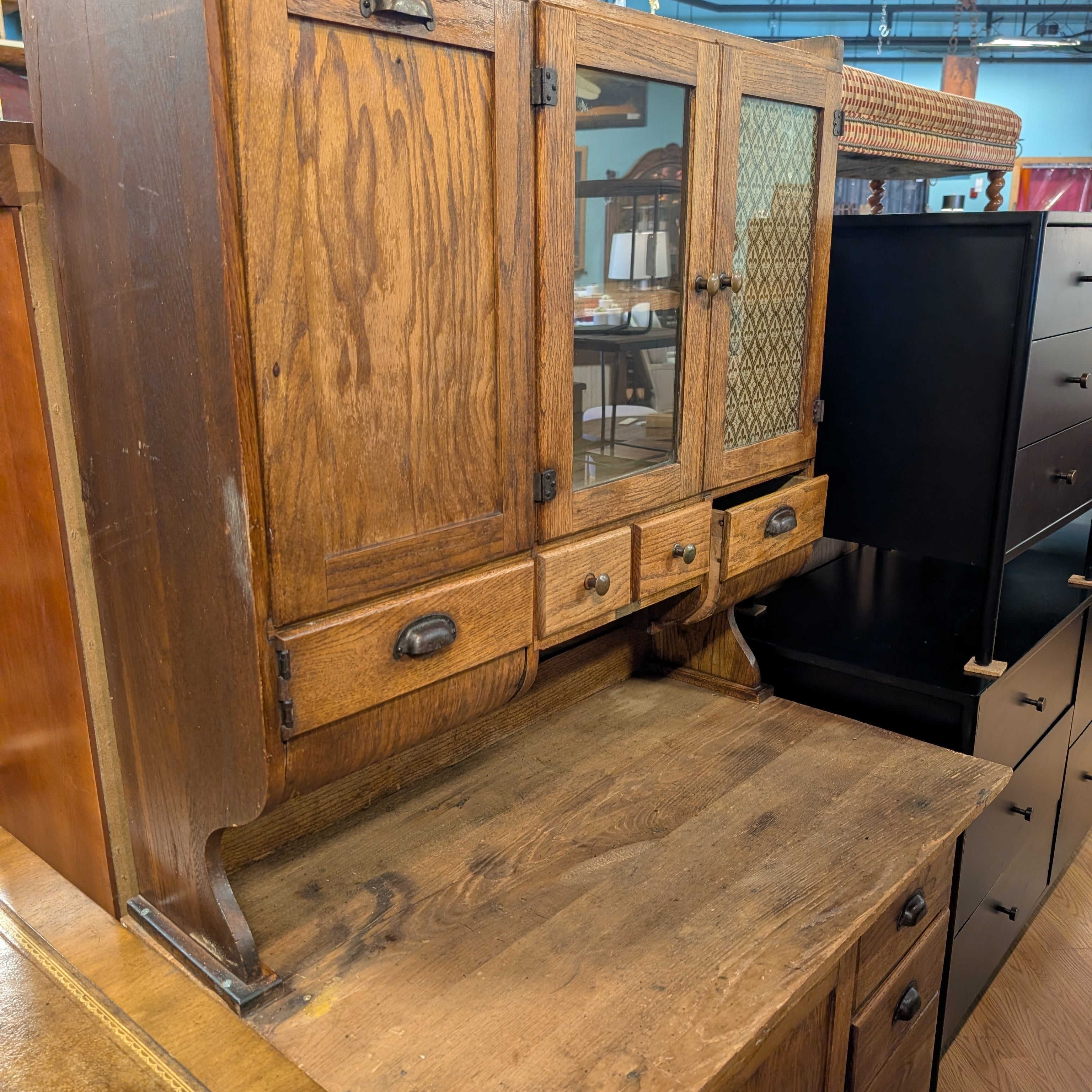 Antique 2pc Hoosier Cabinet